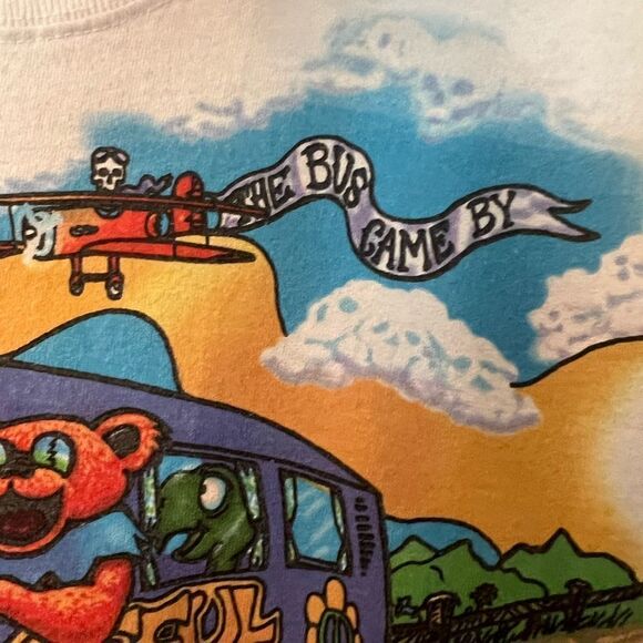 Liquid Blue Vintage Grateful Dead tie Dye 2000 The Bus Came By Iconic Bear tee - Picture 5 of 9